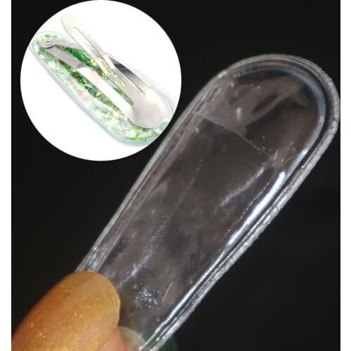 60x23mm 100 Pcs Plastic Transparent Bag Hair Clips barrettes Hair accessories Hairpins No sequin No Clip,100Yc11026