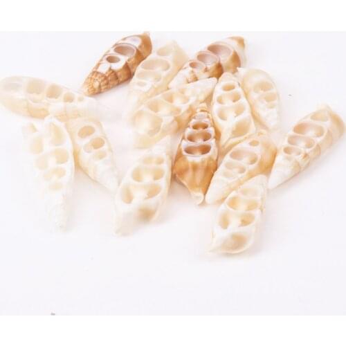 White Natural Spiral Shell Beads For Home decor Jewelry Making DIY Handmade Accessories 20-35mm 5pcs