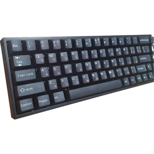 128 Keys Cherry Profile Five sides Dye-subbed Black Red Keycaps With Russian Root Keycap For 64 68 84 87 96 98 104 108 Keyboard