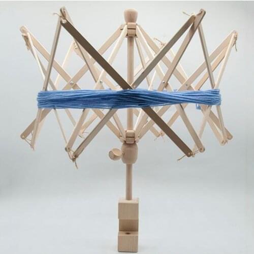Wooden Umbrella Swift Yarn Winder - Knitting Umbrella -Wool String Ball Winder Machine Knitting Crochet Accessories & Gifts