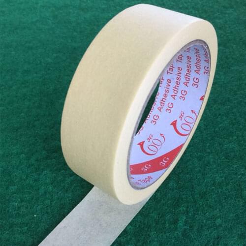 Custom Made High-temperature Resistant Adhesives Masking Tape Crepe Paper Traceless Acid Alkali Resistant 5-50mm 20MTS