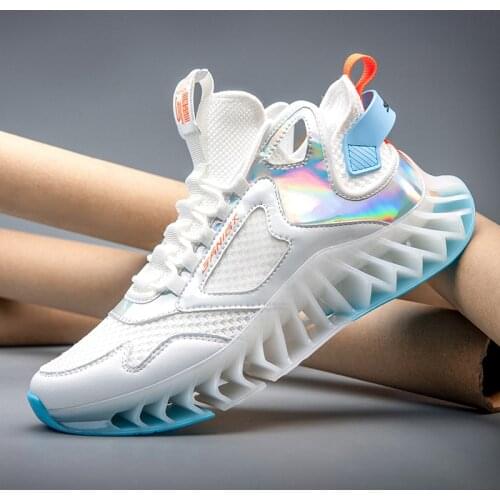 Hemmyi Mens White Sneakers Outdoor Breathable Casual Sports Shoes Summer Thick Bottom Comfortable Basket Homme Size 39-46