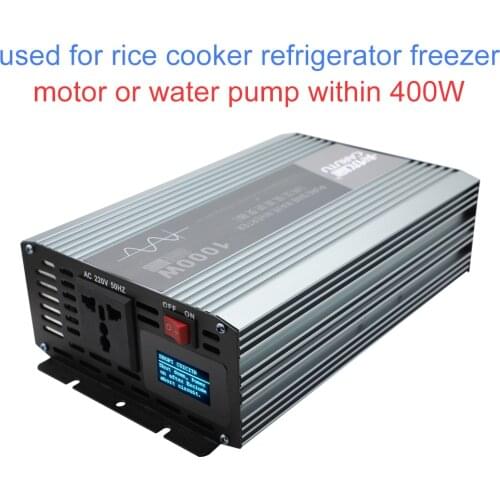 Best full 1000W solar power inverter pure sine wave 12V 220V inverter with utility fault prompts display short circuit protect