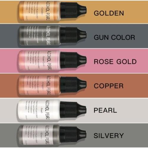 Metallic Alcohol Pigment Resin Dye Alcohol-Based Ink Concentrated Paint Epoxy Resin Colorant Resin Casting Crafts15ml