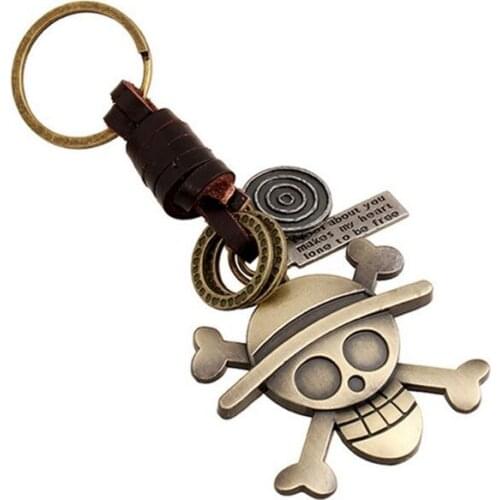 CIBOCIBO Leather Keychain Men 2021 Skeleton Vintage Luxury Carved Key Chain Women Brand Design Simple Fashion Gifts Llavero