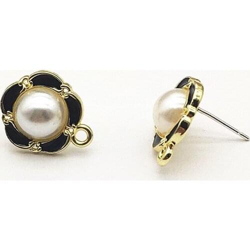 New Arrival! 100pcs Imitation Pear Flower Earring Connectors for Handmade Necklace Earring DIY Parts Jewelry Findings&Components