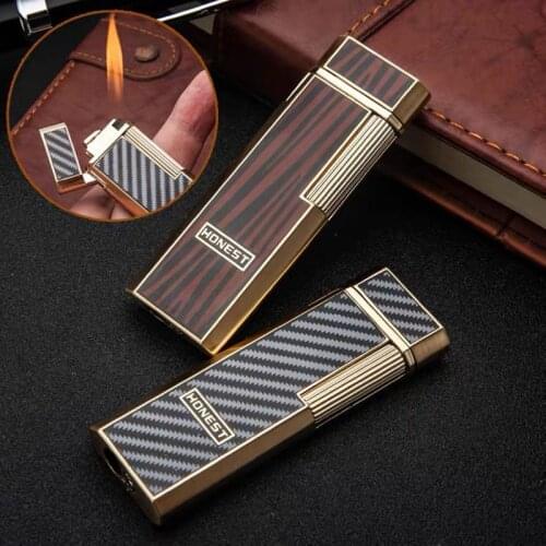 New Honest Side Slide Grinding Wheel Open Flame Lighter, Special Lighters For Pipe Smoking Gadgets