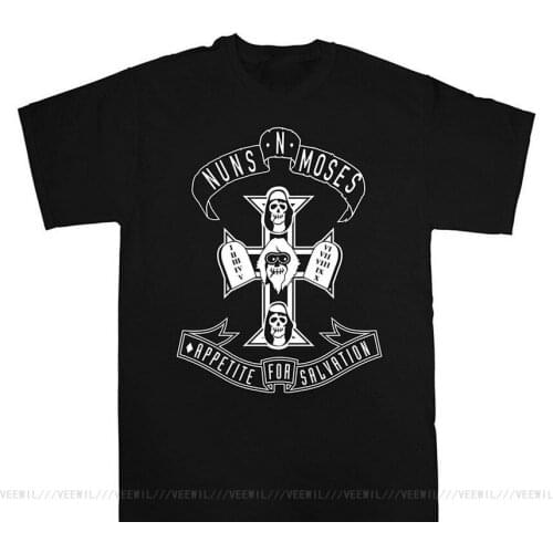 Originals Mens Nuns N Moses T Shirt Men T-Shirt Loose Print Cotton Short Sleeve T Shirt