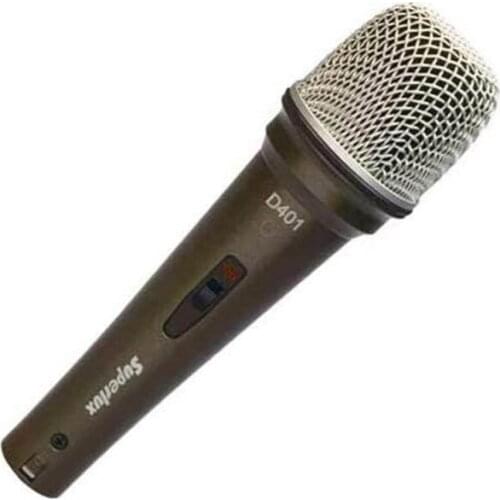 Original Superlux D401S Omni directional dynamic recording microphone for interview, broadcast, podcast