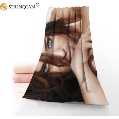 Microfiber Towels Custom Miranda Kerr Face Towel/Bath Towel Size 35x75cm, 70x140cm bath towels for adults