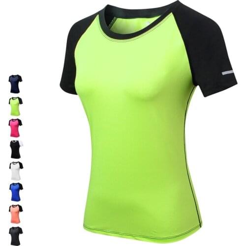 Running Shirts Women Blouse Shirt Compression Tights Fitness Training Clothing Quick Drying Yoga Tees & tops Jerseys Sportswear
