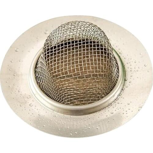Floor Drain Kitchen Food Slag Bathroom Mesh Stainless Steel Sink Filter Strainer Cleaner Hair Catcher Stopper Drain Plugs New