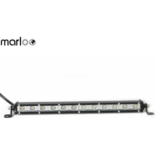 Marloo Super Slim Mini 36W White Led Light Bar Offroad Spot Flood Combo Beam Led Work Light Driving Lamp For Jeep Truck SUV ATV