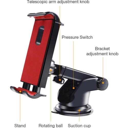 Universal 4 - 11 inch Tablet Holder Car CD Slot Tablet Bracket Mobile Phone Holder Mount Stand Rotatable For iPad Samsung pad