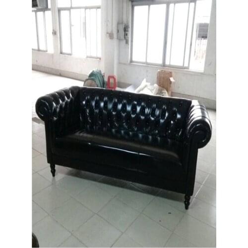 High quality cow top graded real genuine leather sofa/living room sofa furniture American style love seat 2 seater postmodern