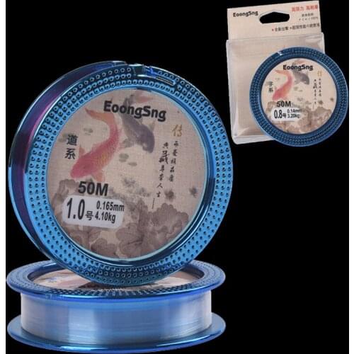 WALK FISH 50M Nylon Fishing Line Monofilament Fishing Line Super Strong Fishing Line Wear-Resistant Nylon Fishing Tackle