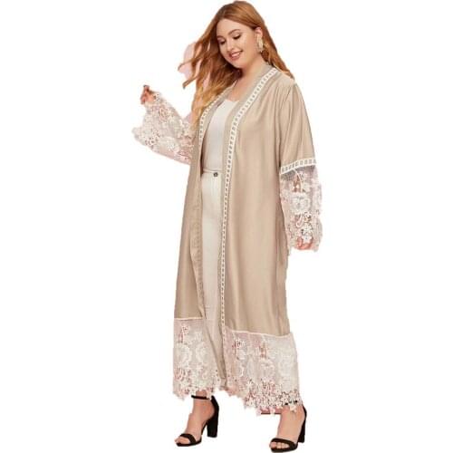 BianFeng Womens Embroidered Flower Muslim Abaya Hijab Dress Cardigan Robe Loose Fit Dress