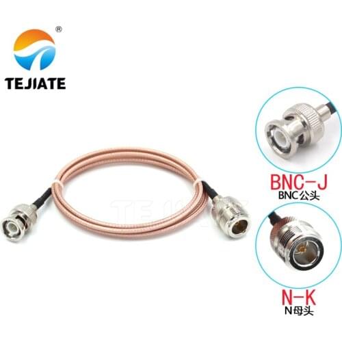 1PCS TEJIATE Adapter Cable N To BNC Type NK Convert BNCJ 8-90CM 1M 1.5M 2M Length Connector RG316 Wire