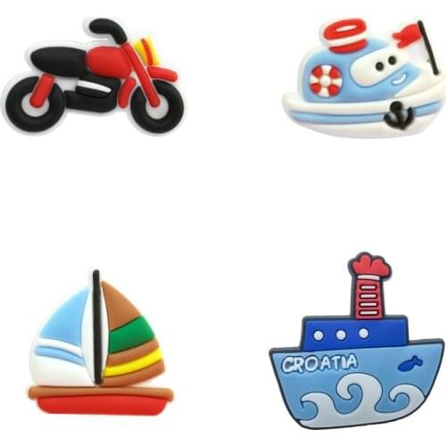 1pcs Pvc Cute Vehicle Fridge Magnet Decor Cool Motorcycle Refrigerator Magnet Home Decoration Accessory Fridge Magnet Souvenir