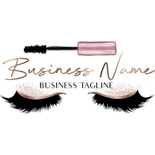100 Pieces/Lot Logo Stickers Custom Business Eyelashes Labels Clear Transparent Person Sticker For Lash Boxes Packing