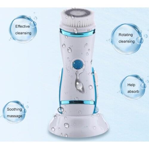 2 Colors 4-in-1 Multifunctional Facial Cleansing Instrument, Deep Cleansing Facial Care Blackhead Removal