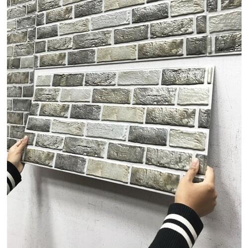 30*60cm 5/10pcs Waterproof Wall Stickers Vintage Style Self-adhesive Wall Sticker Tile Stickers Kitchen Bathroom 's Decors