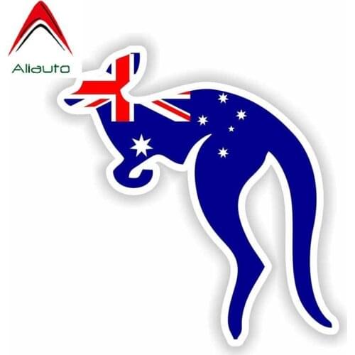 Aliauto Creative Car Sticker Animal Australia Flag Kangaroo Reflective Waterproof Personality Decoration Decal PVC,12cm*11cm