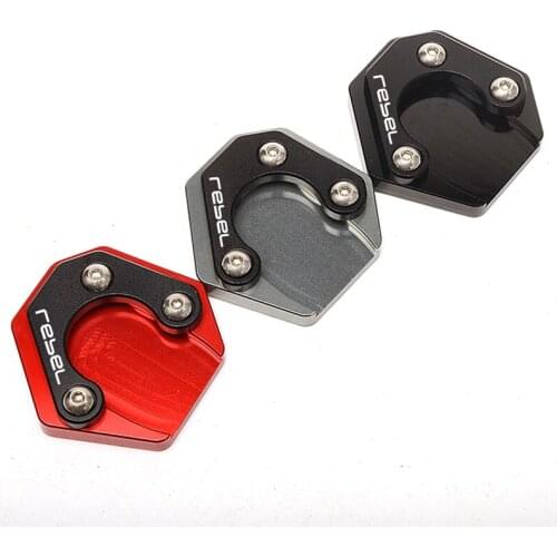 For Honda Rebel CMX 300 500 CMX300 CMX500 2017-2021 Motorcycle Aluminum Kickstand Foot Side Stand Extension Pad Support Plate