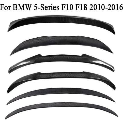 Car Carbon Fiber Rear Wing Trunk Lid Spoiler Wing For BMW 5-Series F10 F18 2010 2011 2012 2013 2014 2015 2016