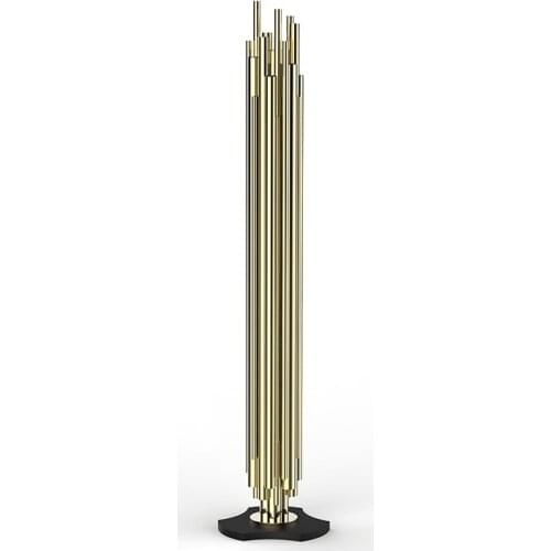 DHL free shipping metal tube floor lamp for living room/bedroom stand lamp modern new design hotel villa luxury floor lamp