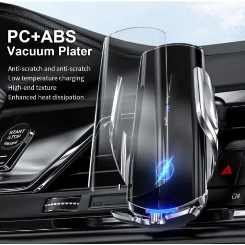 15W Wireless Car Charger Automatic Clamping Fast Charging Phone Holder Mount Car for iPhone 11 Huawei Samsung Smart Phones Y3