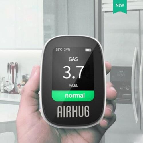 Natural Gas Alarm Sensor With temperature function Combustible Gas Leak Detector LCD Display