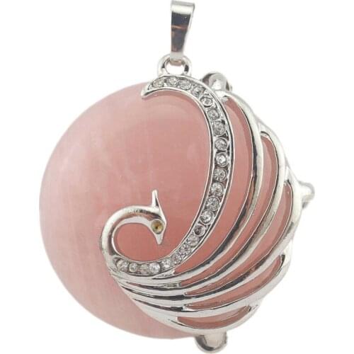 Druzy Trendy jewelry fashion pink crystal Natural Stone kolye Ony xtiger eyes with Vintage stone Golden Stone Free Shipping