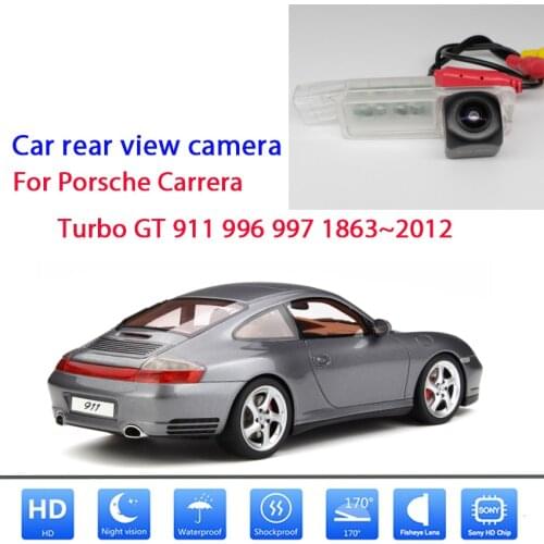 Rear View Camera For Porsche Carrera Turbo GT 911 996 997 1863~2012 CCD HD Night Vision License Plate camera Waterproof