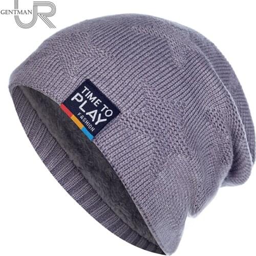 New Unisex Hat Stylish Winter Hats For Men & Women Add Fur Lined Warm Ski Beanie Cap High Quality Outdoor Knitted Hat