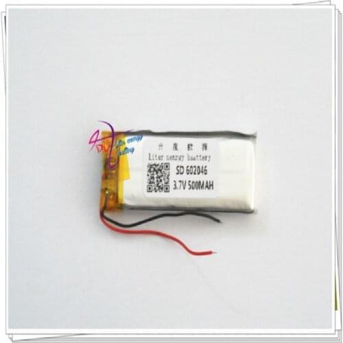 Liter energy battery 602046 3.7V 500mAh 602045 Lithium Polymer Li-Po li ion Rechargeable Battery For Mp3 MP4