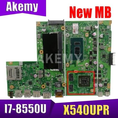 Akemy X540UPR MB._8G/I7-8550U (V2G) MainBoard For ASUS X540UPR X540UP X540U R540U F540U Laptop Motherboard 90NB0DE0-R07000