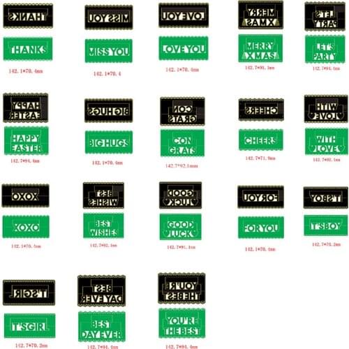 "Love You" "Best Day Ever" Words Metal Cutting Dies For Scrapbooking Craft Die Cut Card Making Embossing Stencil Photo Album