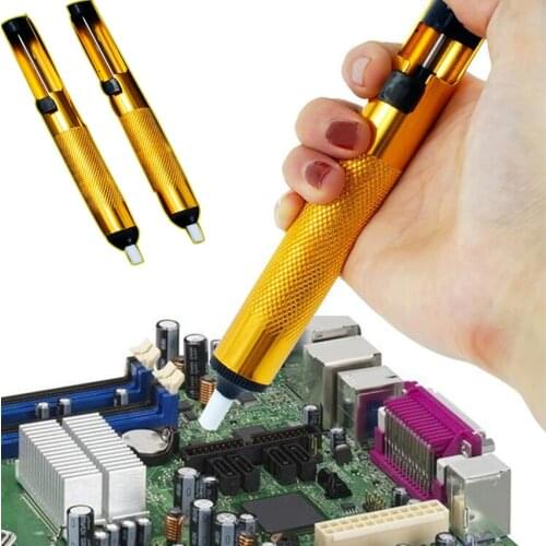 1pc Metal Solder Sucker Desoldering Pump Removal Vacuum Soldering Iron Desolder Suction Tin Pen Hand Tools Welding Tools