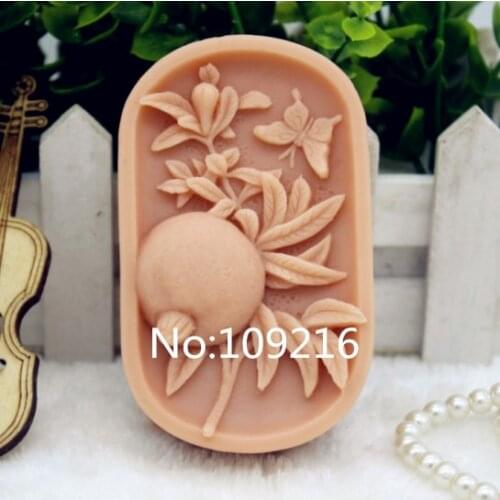 New Product!!1pcs Pomegranate (zx185) Food Grade Silicone Handmade Soap Mold Crafts DIY Mould