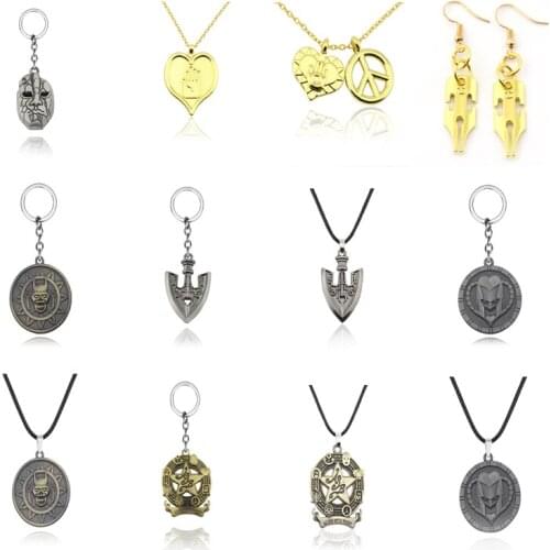 Hot Necklace Anime JOJOS BIZARRE ADVENTURE Necklaces KILLER QUEEN Higashikata Josuke Jewelry Ketting Pendant Necklace For Fans