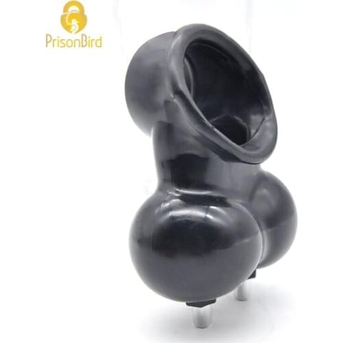 Penis Exercis Electric Male Penis Scrotum Ring Sleeve Cock Cage Cockrings Delay Sex Toys for Men Ring Hammer Ball Stretcher A326