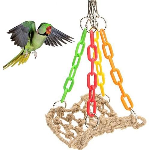 Bird Hanging Bed Multi-purpose Bird Nest Hanging Hammock Toy for Parrot Swing Nest Toy For Bird