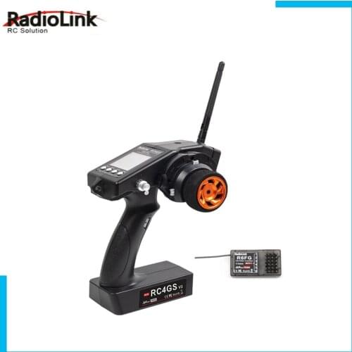 Radiolink RC4GS 2.4G 4CH Gyro RC Controller Transmitter With R6FG Receiver Inside TX&RX For RC Remote Control Car Boat Toy