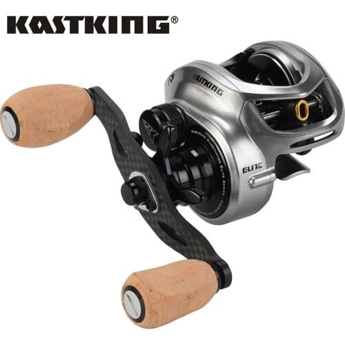KastKing Bassinator Elite Baitcasting Fishing Reel 8kg / 17.65LB Drag 10+1 Ball Bearings 6.6:1/8.1:1 Gear Ratito Fishing Coil