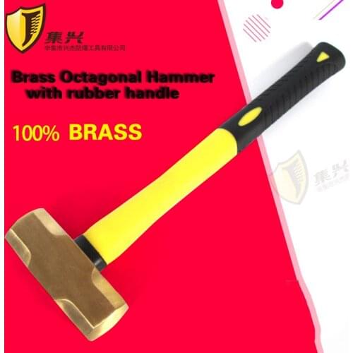 3.6kg/8p Non sparking Brass Sledge Hammer with Plastic Handle,Safety Hand Tools