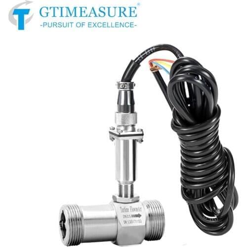 Smart Water Flowmeter Sensor Turbine Flowmeter For Liquid Diesel Gasoline Petrol Alcohol Fuel Oil Pulse Signal
