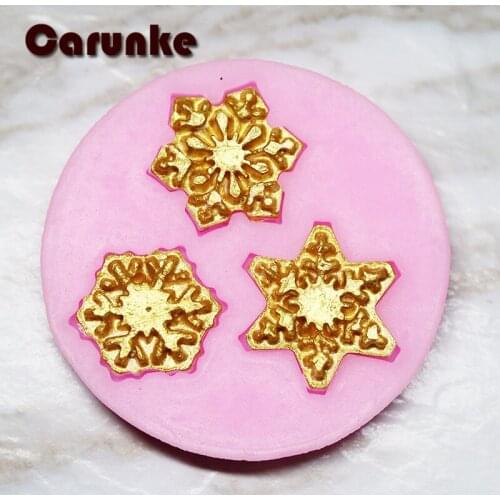 Snow Silicone mold fondant molds cake decorating tools chocolate gumpaste mold for Christmas