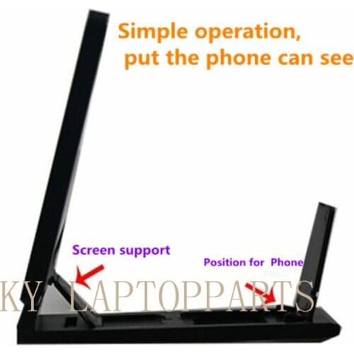 Universal Mobile Phone Car Holder 3D Screen Amplifier Magnifying Glass HD Stand