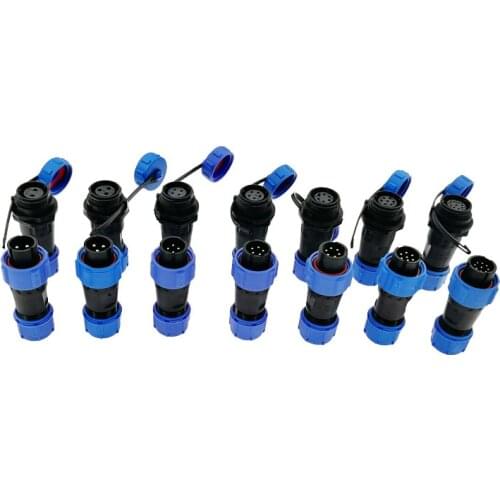 SP1310 SP1311 Waterproof docking connector plug SP13 2pin 3pin 4pin 5pin 6pin 7pin IP68 cable connector